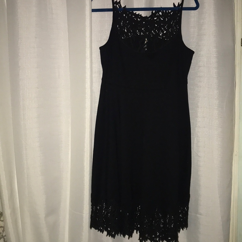 Free People, black drop waist, skater skirt dress
